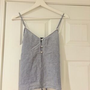 Brandy Melville Blue and White Striped Camisole